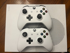 USED Xbox One S 1TB Console  2 Controllers - White XBS1TB SOLD AS IS