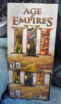 Age of Empires III 3 PC Game (2005) Complete Slip Case Game Manuals Nice!!!