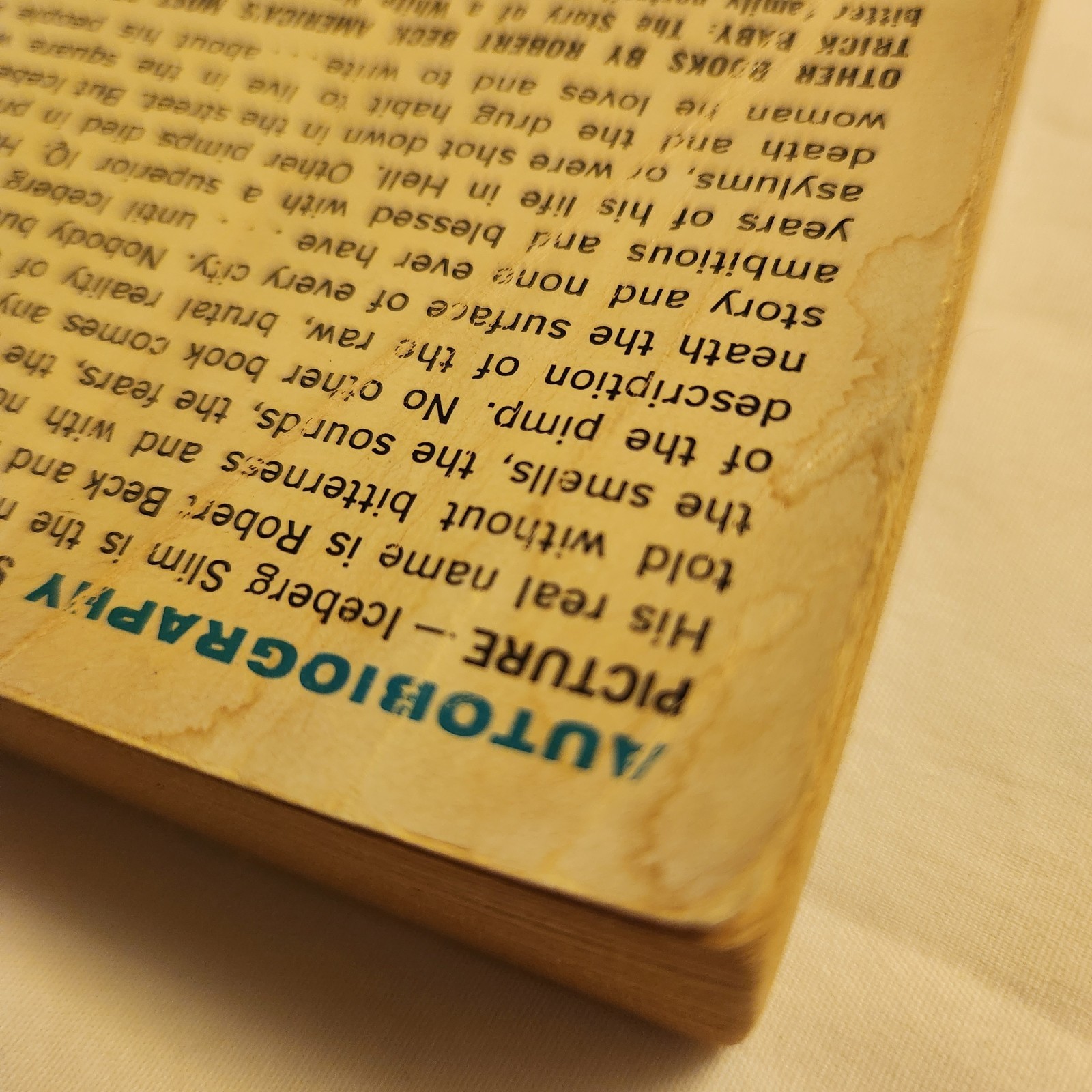 1969 PIMP THE STORY OF MY LIFE ICEBERG SLIM PAPERBACK HOLLOWAY HOUSE BOOK RARE