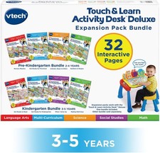Activity Desk 4-In-1 Kindergarten Expansion Pack Bundle for Age 3-5