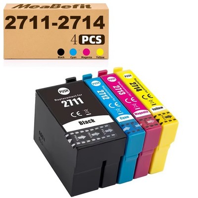 4 Patronen für Epson T2711-T2714 WorkForce WF-3620 DWF WF-3620 WF WF-3640 DTWF