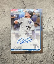 2019 Topps Chrome Brandon Lowe #RA-BL Rookie Card RC Auto . rookie card picture