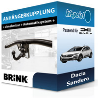 für Dacia Sandero 01.2021-Jetzt Brink AnhäNgerkupplung Abnehmbar Neu