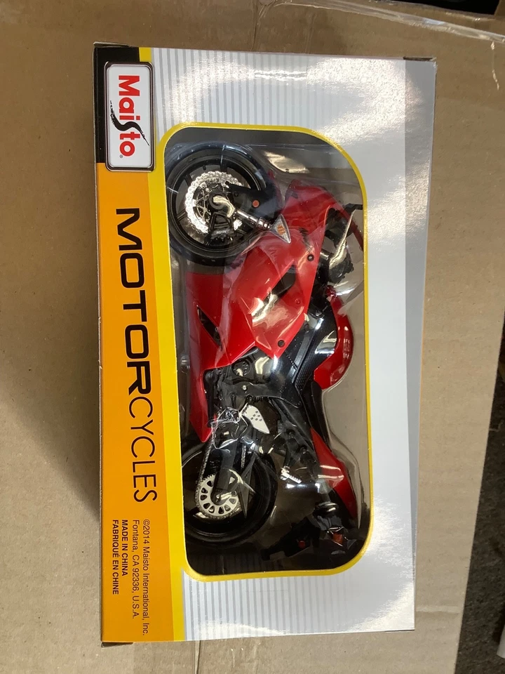 MAISTO 1:12 Kawasaki Ninja ZX 6R RED MOTORCYCLE BIKE DIECAST MODEL Toy With Box - Image 2 of 2