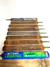 Seven 7 HELLER Farrier/hoof rasps Files Knife Making Blacksmith. Green tang.