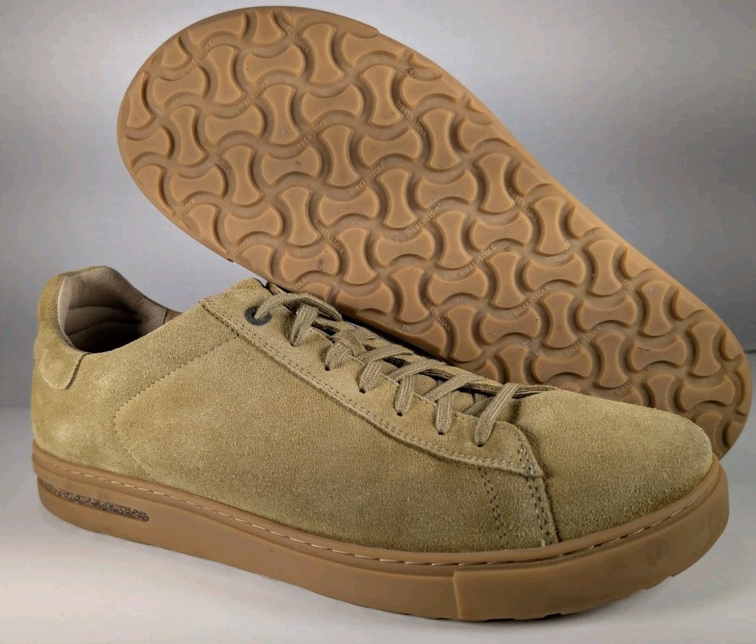 Birkenstock Bend Low Suede Sneakers Men's 11 EU 44 Taupe MINT Pristine Soles