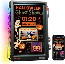 Times Frame-10.1" Digital Picture Frame Transparent IPS Smart Linux OS with RGBL