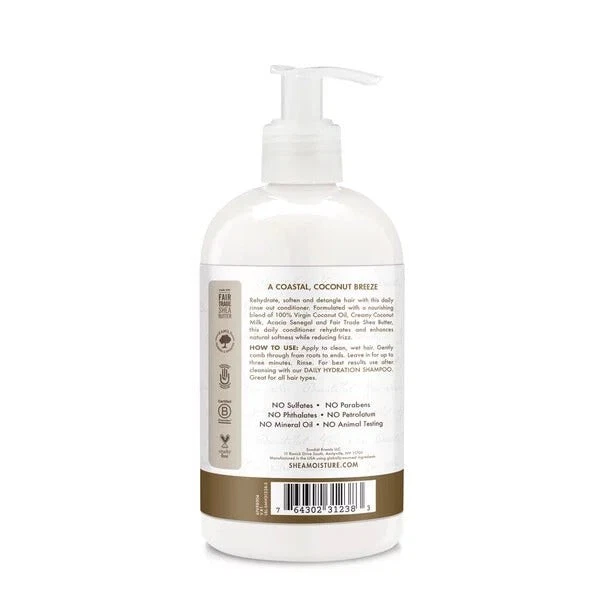 100% Virgin Coconut Oil Daily Hydration Conditioner With Coconut Milk & Acacia - Image 2 of 2