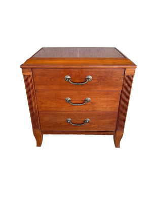 B) ETHAN ALLEN MAISON FRENCH COUNTRY STYLE 3 DRAWER CHERRY