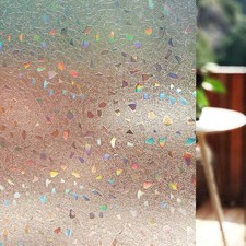 LEMON CLOUD Decorative Window Film, Stained Window Privacy Film, Frosted Glass S
