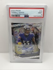 2025 Prizm Terrell Suggs Auto /25  Psa 9