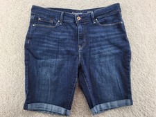 Signature Levi Modern Bermuda Shorts size 14 waist 32" logo whiskered