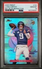 2025 Topps Finest Jj Mccarthy Sky Blue Refractor /250 PSA 10 #141