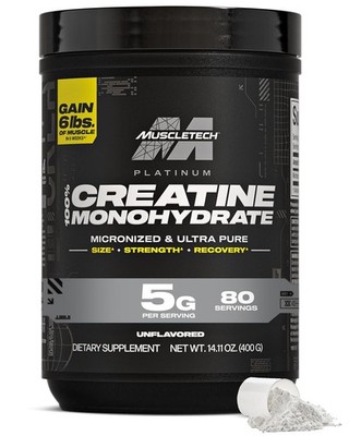 MuscleTech Platinum Creatine Monohydrate Marvelous Micronized Unflavored
