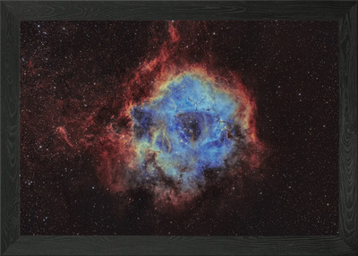 The Rosette Nebula Framed Wall Art Poster Canvas Print Picture