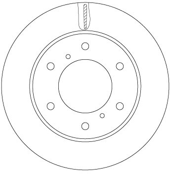 TRW 2X Bremsscheiben Vorne BelüFtet Lackiert FüR Mitsubishi L 200 Triton KJ-image