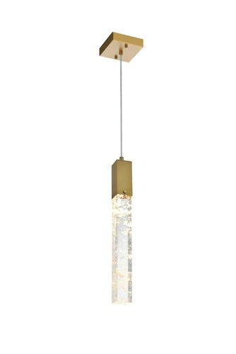 Elegant Lighting 2088D5 Aurora 5"W Crystal Mini Pendant - Chrome - Picture 4 of 12