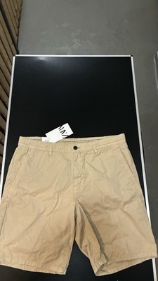 Zara Chino Shorts Beige perfekt für Sommerabende/ Strandbesuche W34 Neu Etikett