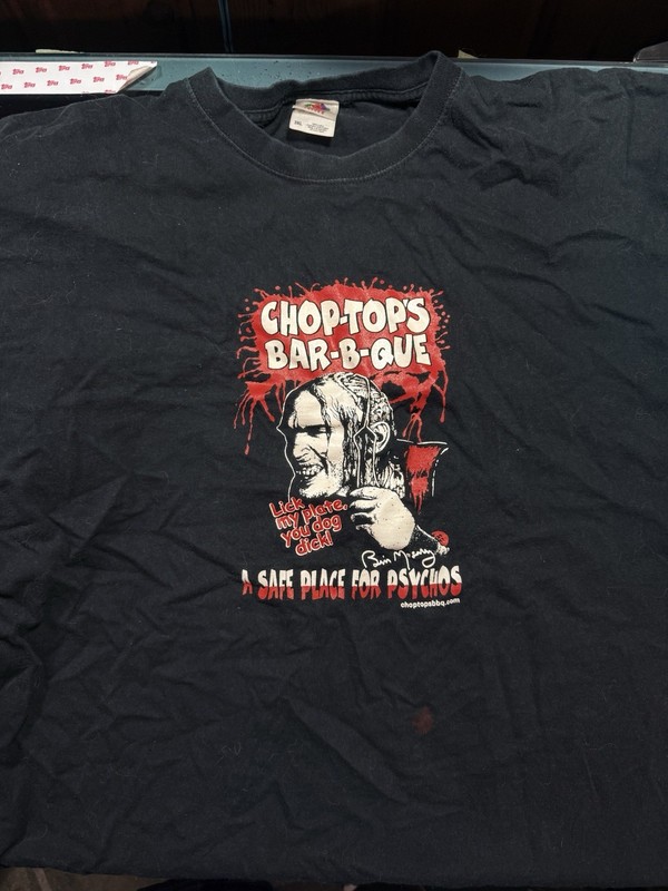 Texas Chainsaw Massacre 2  Chop Top T SHIRT 3xl Bar B Que Bill Moseley Horror