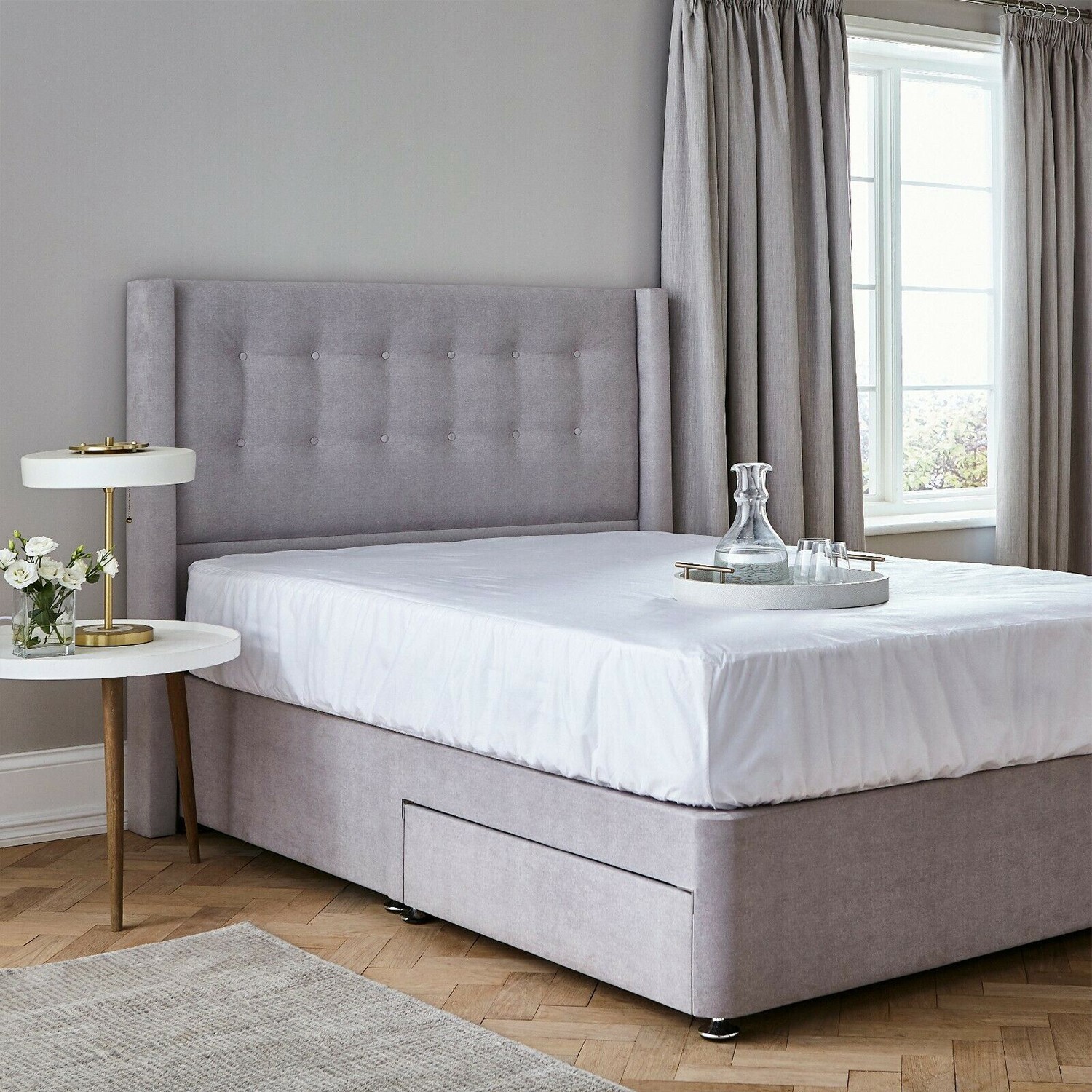 Double Bed Waterproof Mattress Protector Silentnight Fitted Sheet Non