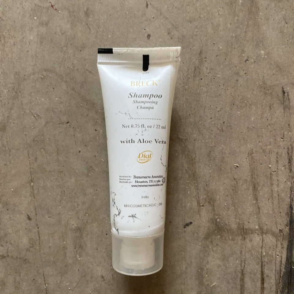 (25) Travel Shampoo, Dial "Breck" White Marble Shampoo w/Aloe Vera .75 oz - Image 2 of 3