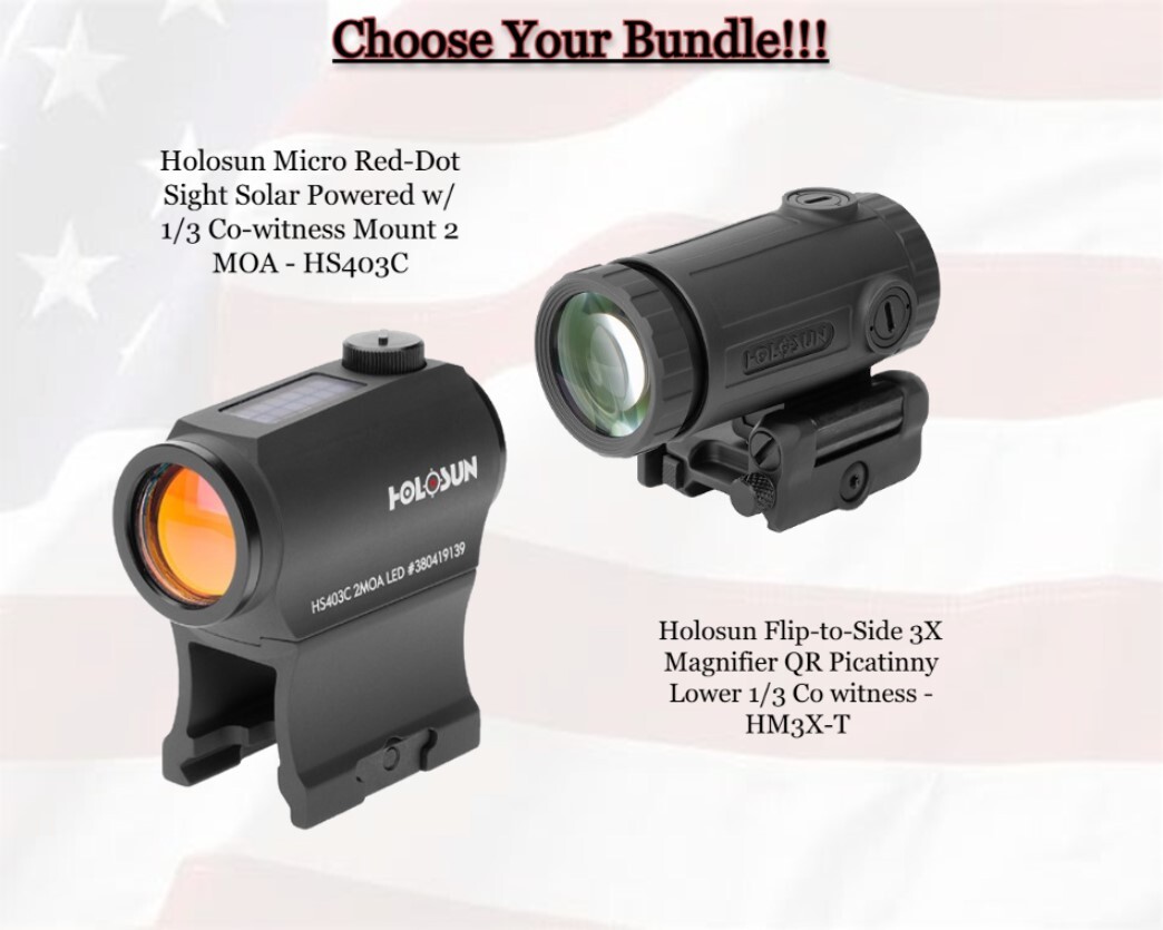Holosun HS403CSolar Power Micro Red Dot Sight - Black for