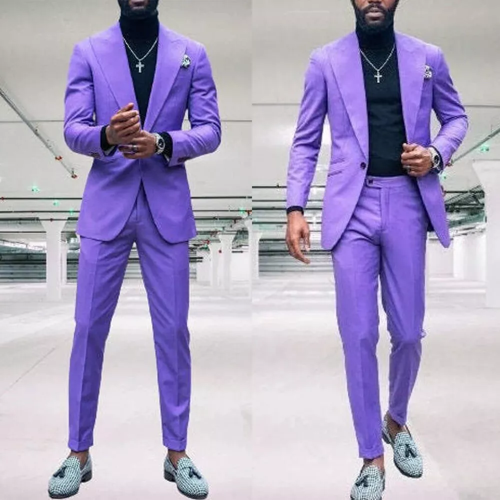 purple men’s dress pants