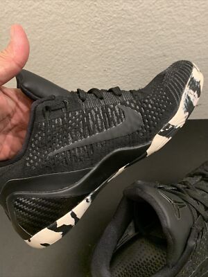 Nike Kobe 9 IX Elite Low ID Flyknit Size 7.5 Black White 