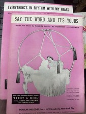 2-pack Of 9x12 UK Movie Musical Sheet Music FIRST A GIRL