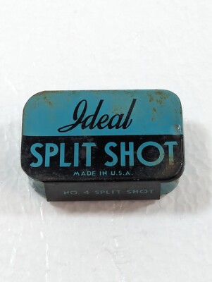 Vintage Ideal Split Shot Tin Original Split Shot Sinkers Made In USA 