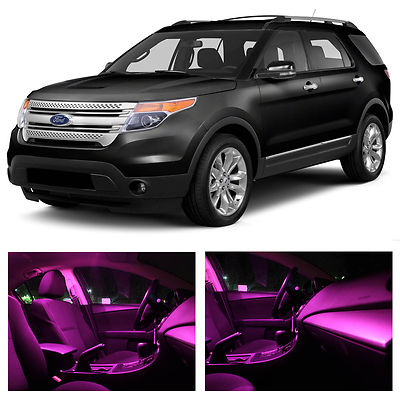 13x Pink Premium Led Lights Interior Package Kit For 11 15 Ford Explorer Ebay