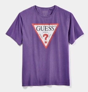 guess logo tee