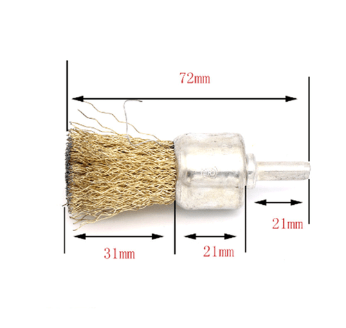 Brass Wire/Stainless steel Wheel Brushes Grinder Polishing Grinding Rotary Tool - Picture 3 of 7