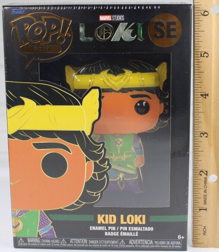 DISNEY FUNKO POP! PIN - KID LOKI MARVEL STUDIOS LOKI ENAMEL PIN SPECIAL EDITION - Picture 12 of 12