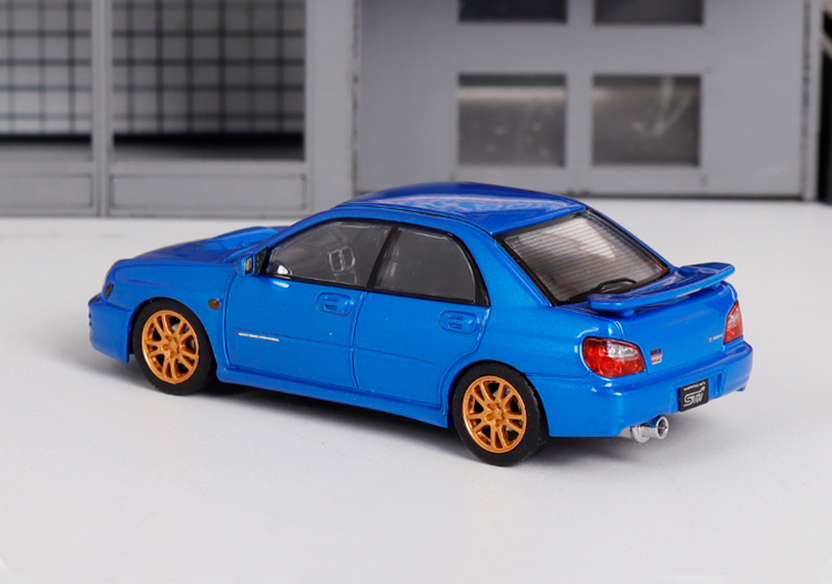 Furuya 1/64 Scale Subaru Impreza WRX STI VII 7 Blue Color Diecast