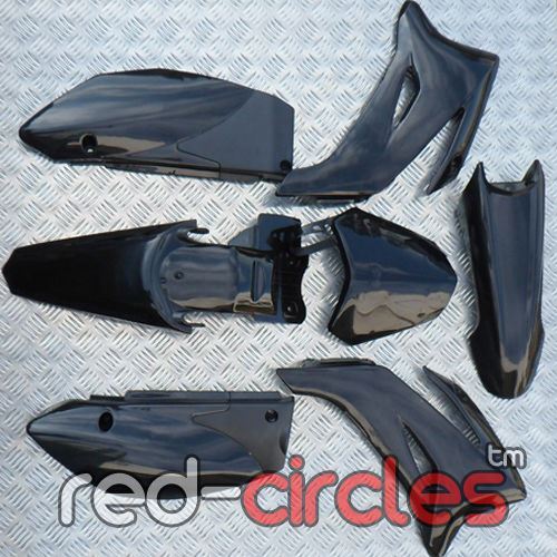BLACK TTR 110 PIT BIKE PLASTICS SET 125cc 140cc 150cc 160cc PITBIKE KIT black-ttr-110-pit-bike-plastics-set-125cc-140cc-150cc-160cc-pitbike-kit