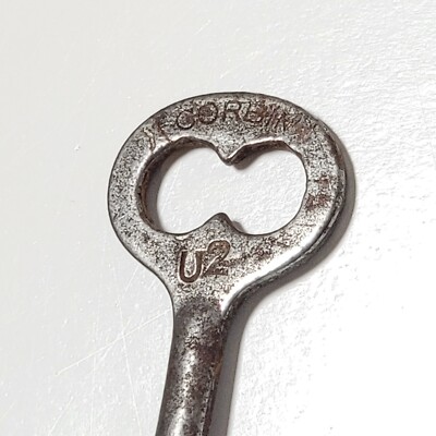 Vintage Corbin No U2 Solid Barrel Antique Skeleton Key Approx 3.5'' Cat#J12-66