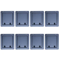 BULK Recessed stage floor install box with hinged lid 6 female 2 male XLR jacks