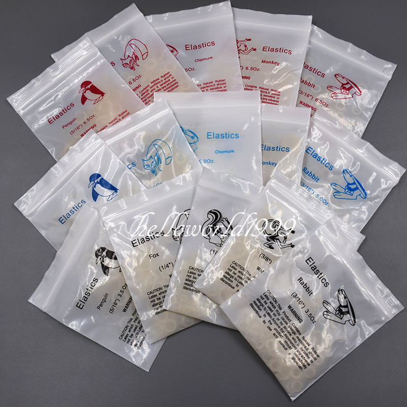 10 Boîtes D'élastiques Orthodontiques En Latex - Taille 3/8 - 5,0 Oz - Neuf Pour Soins Dentaires