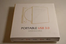 YOTUO Portable USB 3.0 Interface Drive (Black) External DVD Drive SY-IDD023