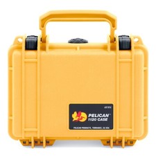 Yellow  Black Pelican 1120 case with foam.