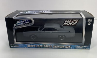 GREENLIGHT 1/43 Scale 1970 Dodge Charger R/T “DOMS …Fast & Furious