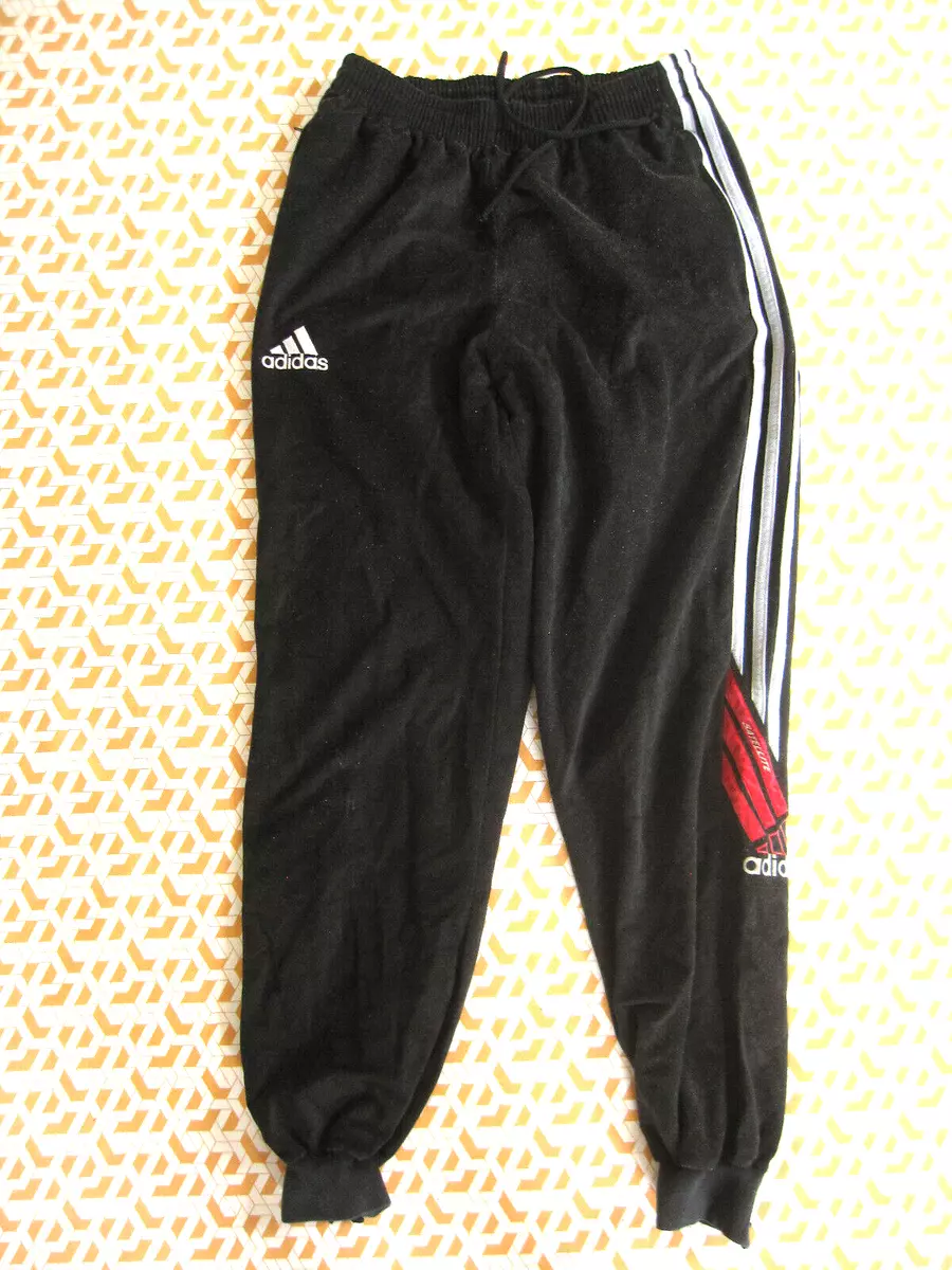 Pantalon Adidas Satellite 80'S Noir vintage Pants Velour Homme - 162 / S