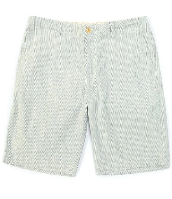 Tommy Bahama Sand Dune Linen 10" Inseam Shorts, Soapstone, Size 32