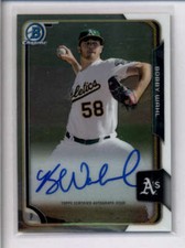 BOBBY WAHL 2015 BOWMAN CHROME ON CARD ROOKIE AUTOGRAPH AUTO RC AJ7626