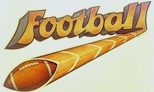 Original Vintage Psychedelic Football Iron On Transfer