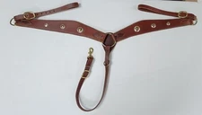 Ultimate Leather Draft Horse Western Breast Collar- Amish Made