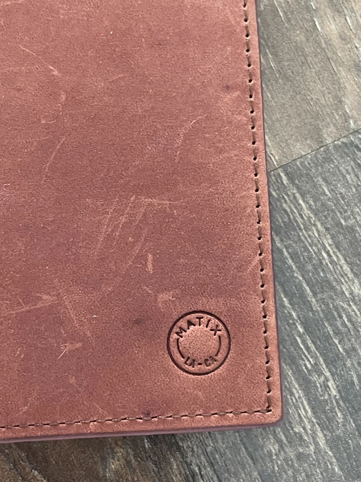 Cartera Matix marrón/verde pequeña para hombre Foto 4 de 4