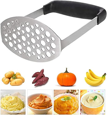 Kartoffelstampfer Edelstahl, Kartoffel Stampfer, Gemüsestampfer Kartoffelpürrier