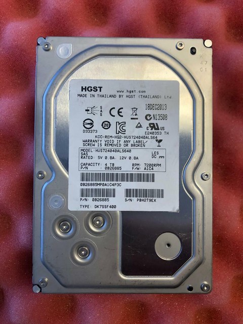 Lacie Hard Drive 4 TB HGST 4TB 7200RPM SATA Hard Drive